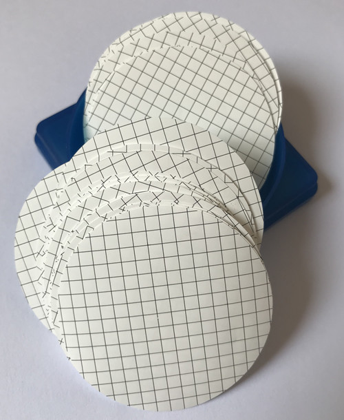 Sterile Cellulose Nitrate Membrane Filter, White Membrane, Black Gridded, Pore Size:0.45μm, Diameter:47mm, Individually package 100/Pkt