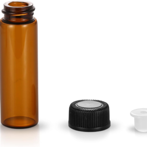 40ml Amber Storage Vials (27.5x95 mm) – Pack of 100 Biocomma